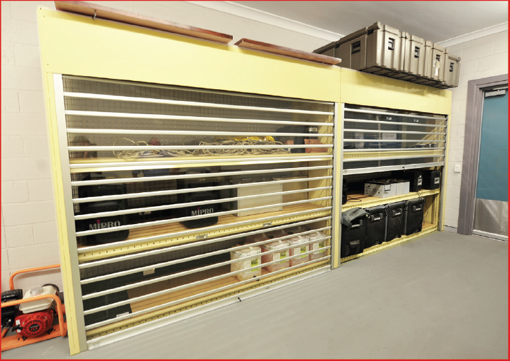 Longspan Module with Roller Door - Secure Shelving Cabinet