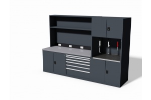 High Profile Automotive Workstations, Full Height Automotive Workbench