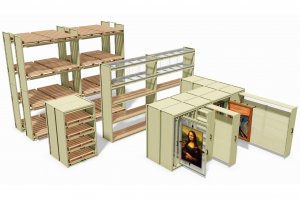BAC 77 Series – Racking and Shelving, Vertical Drawers and Art Rack