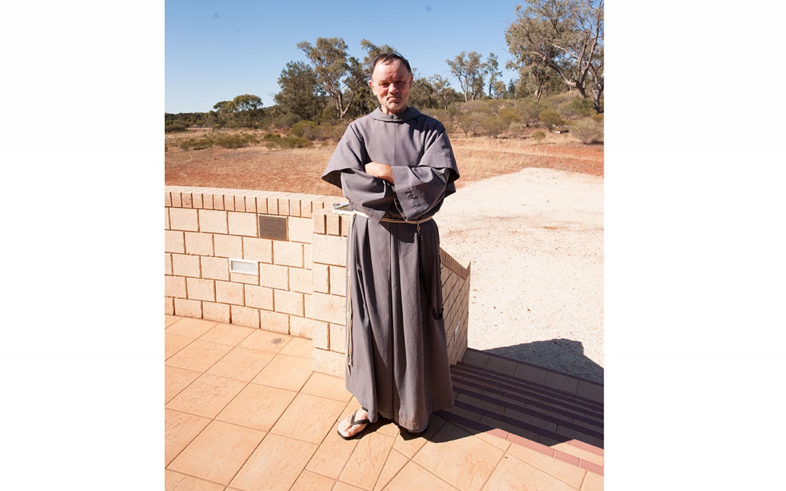 Brother Dominic OFM Conv. near his hermitage