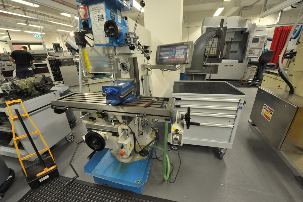 BAC Trolleys can fit in small niches near machines in a workshop