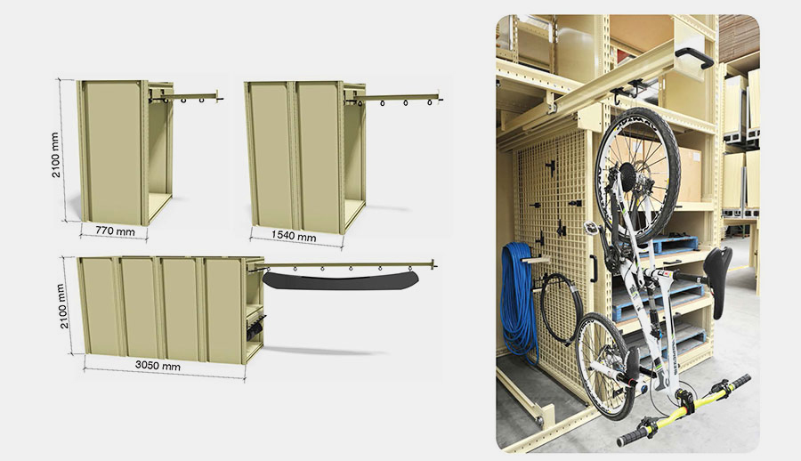 Rtractable storage rail pg1