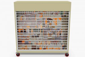 Flightline Toolboard, Mobile Tool Storage Pegboard