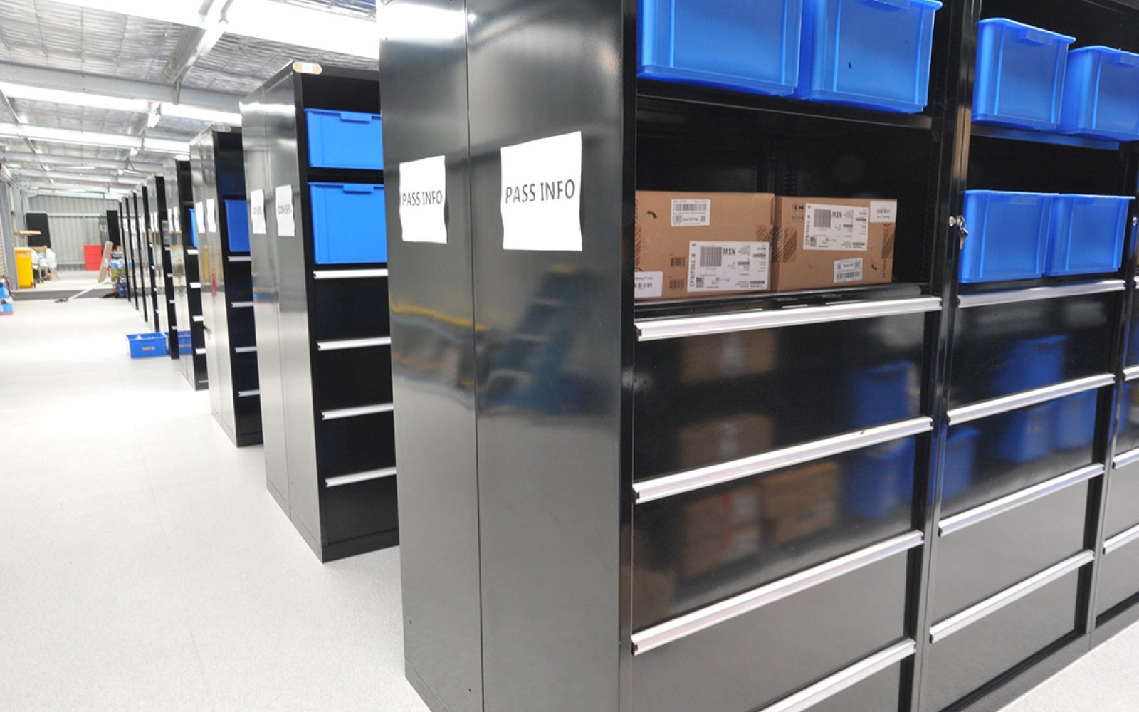 Storage Modules with Top Shelving and Drawers