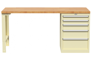 M Workbench, Workshop Bench with Full-Height Drawers